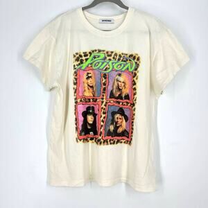 Daydreamer Poison Talk Dirty To Me Tour Tee Short Sleeve Large Cream